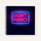 Panik Neon Sign Notizblock (Vorderseite)