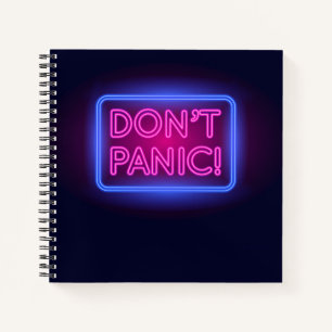 Panik Neon Sign Notizblock