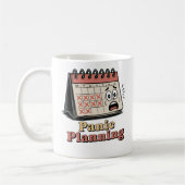 Panik-Planung | Burnout-Kultur-Humor Kaffeetasse (Links)