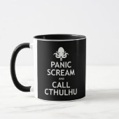 Panik-Schrei und Anruf Cthulhu Tasse (Links)