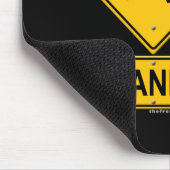 Panik-Warnzeichen Mousepad (Ecke)