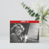 Panikattacke am Sonntag Postkarte (Stehend Vorderseite)