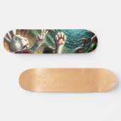 Panikhase, die das Kaninchenloch herunter fällt Skateboard (Horizontal)