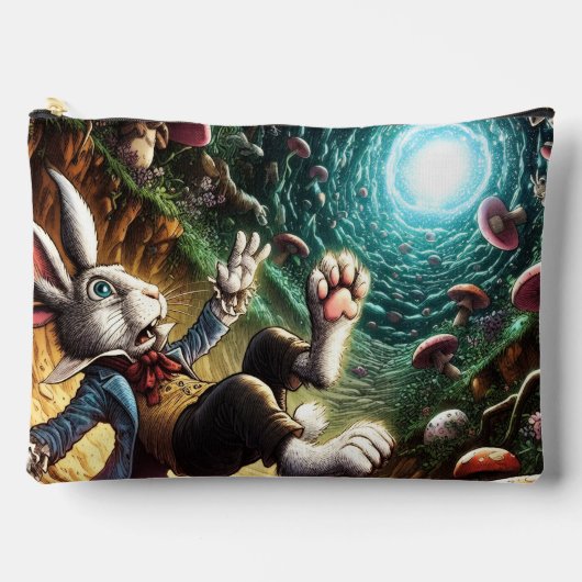 Panikhase, die das Kaninchenloch herunter fällt Zubehörtasche (Vorderseite)
