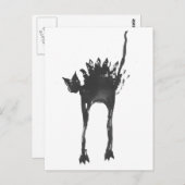 Panikkatze Postkarte (Vorne/Hinten)