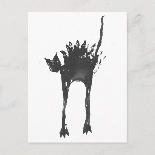 Panikkatze Postkarte (Vorderseite)
