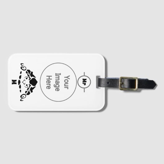 Panikschildkröte versteckt sich in seiner Muschel Gepäckanhänger (Vorderseite (Horizontal))