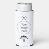 Panikschildkröte versteckt sich in seiner Muschel Selters Dosenkühler (Seltzer Rückseite)