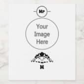 Panikschildkröte versteckt sich in seiner Muschel Weinetikett (Einzelnes Label)