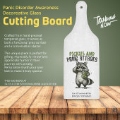 Panikstörung Bewusstsein dekoratives Glas Schneidebrett