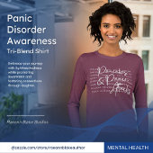 Panikstörung Bewusstsein der WEISSLETTERING Tri-Blend Shirt