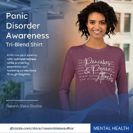 Panikstörung Bewusstsein der WEISSLETTERING Tri-Blend Shirt