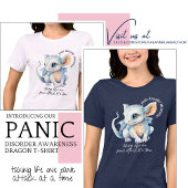 Panikstörung Bewusstsein Dragon DARK LETTERING Tri-Blend Shirt