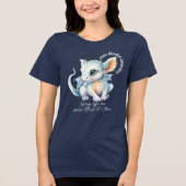 Panikstörung Bewusstsein Dragon WHITE LETTERING Tri-Blend Shirt (Vorderseite)