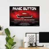 Paniktaste Blood Key Poster (Heimbüro)