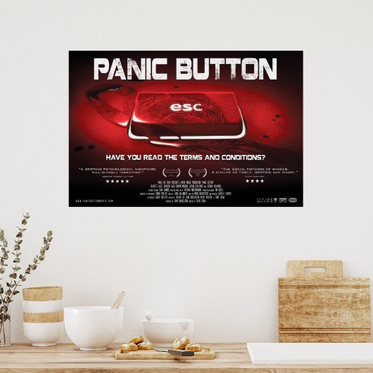 Paniktaste Blood Key Poster (Küche)