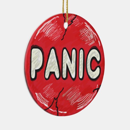 Paniktaste Keramik Ornament (Rechts)