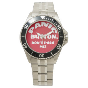 Paniktaste Push Mich nicht ansehen Armbanduhr