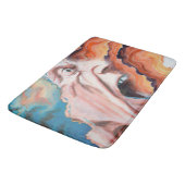 Panikwellen Ölmalerei Badematte (Schrägansicht)