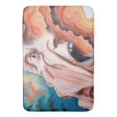 Panikwellen Ölmalerei Badematte (Vorderseite Vertikal)