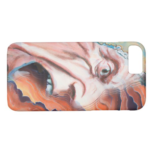 Panikwellen Ölmalerei Case-Mate iPhone Hülle (Rückseite (Horizontal))