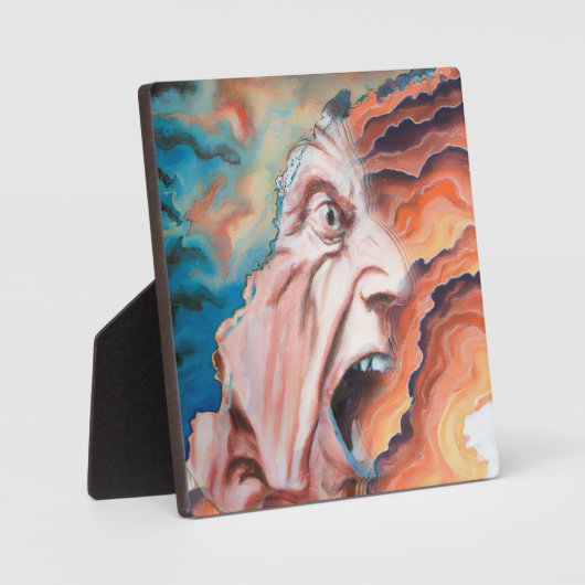 Panikwellen Ölmalerei Fotoplatte (Vorderseite)