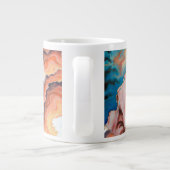 Panikwellen Ölmalerei Jumbo-Tasse (Rückseite)