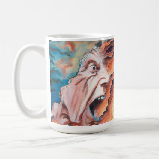 Panikwellen Ölmalerei Kaffeetasse (Links)