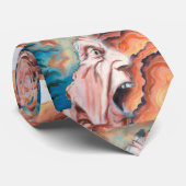 Panikwellen Ölmalerei Krawatte (Gerollt)