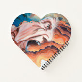 Panikwellen Ölmalerei Notizblock (Rückseite)