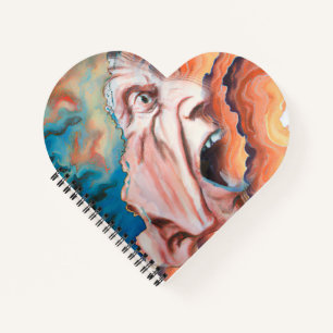 Panikwellen Ölmalerei Notizblock