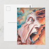 Panikwellen Ölmalerei Postkarte (Vorne/Hinten)