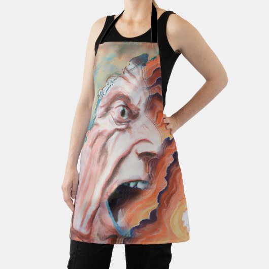 Panikwellen Ölmalerei Schürze (InSitu)