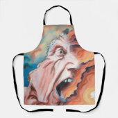Panikwellen Ölmalerei Schürze (Vorderseite)