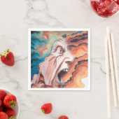 Panikwellen Ölmalerei Serviette (Beispiel)