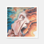 Panikwellen Ölmalerei Serviette (Vorderseite)