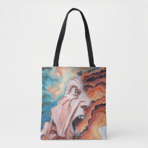 Panikwellen Ölmalerei Tasche