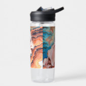 Panikwellen Ölmalerei Trinkflasche (Links)