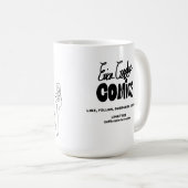 panische Cartoonfigur Kaffeetasse (VorderseiteRechts)