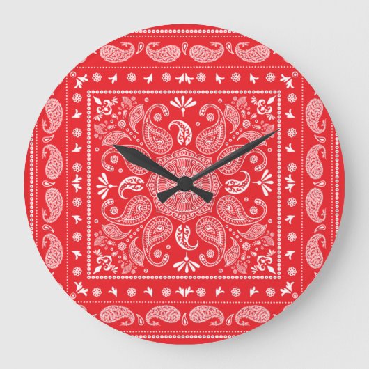 Panisley Design-1-Acrylmauer-Uhr Große Wanduhr (Vorderseite)