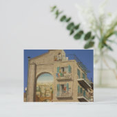 Panited Wand eines Hauses in Jerusalem Postkarte (Stehend Vorderseite)