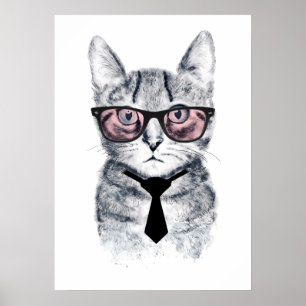 Pankas Smart Cat Poster