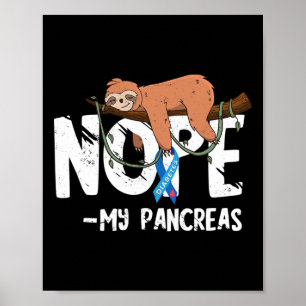 Pankreas Diabetes Bewusstsein Blut Poster