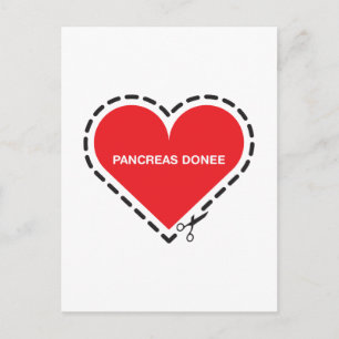 Pankreas Donee 'Get well soon' Postcard Postkarte