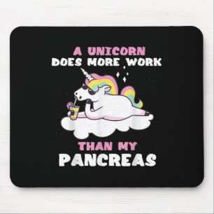 Pankreas Sonnenblumen Einhorn Typ 1 Diabetes Blut Mousepad