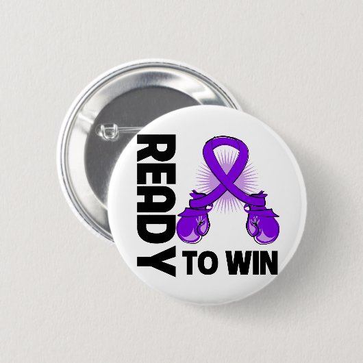 Pankreaskarzinom ist zum Gewinn bereit Button (Vorne & Hinten)