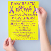 Pankreaskrebs-Nutzen-Flyer Flyer (Hand)