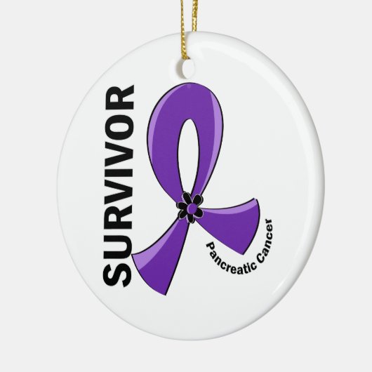 Pankreaskrebsüberlebung 12 keramikornament (Links)