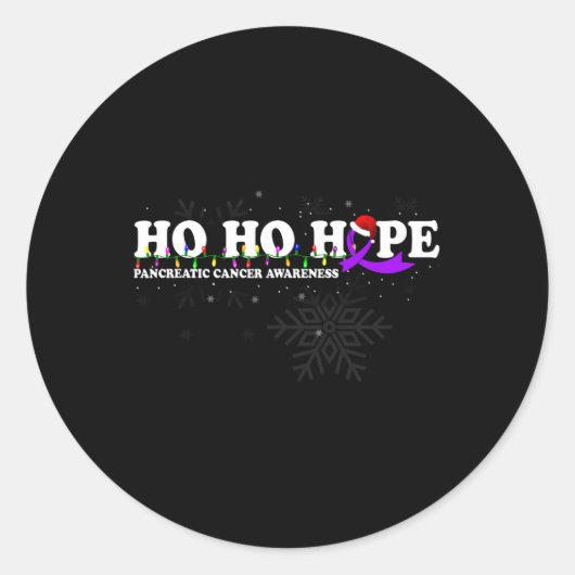 PANKREATISCHE KREBSBEWUSSTSEIN-Blume Wir kennen ih Runder Aufkleber (Vorderseite)