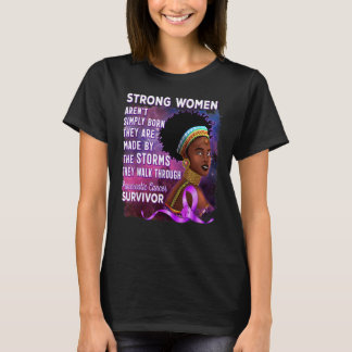 Pankreatische Krebsforschung für afrikanische Frau T-Shirt